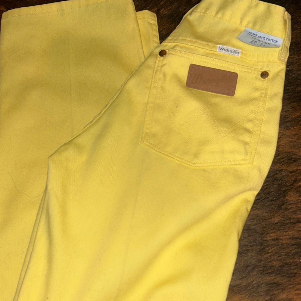 Wrangler Sunny Yellow Denim Pants